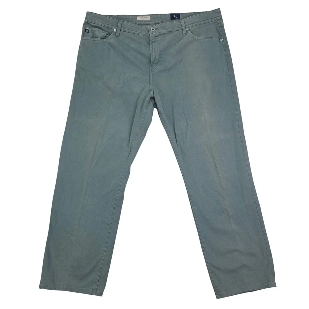 AG Adriano Goldschmied The Graduate Tailored Leg Pants Mens 42x32 Sage Green USA